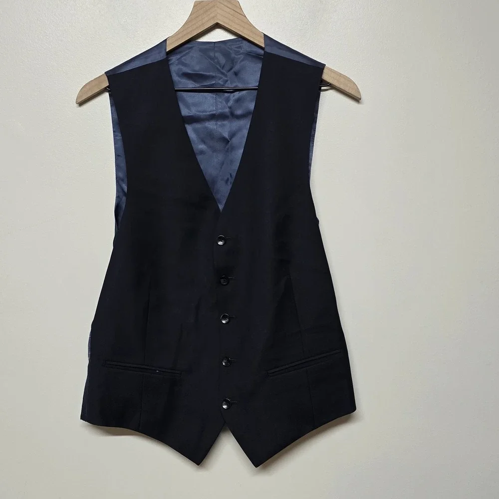 SuitSupply‎ La Spalla Navy Wool Blazer Sport Coat 2 Piece 40R Vitale Barberis
